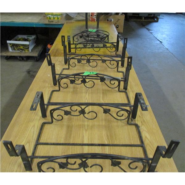 ESTATE:  BOX C/W PLANT SHELVES, POT STAND (APPROX. 15" L X 9"W)
