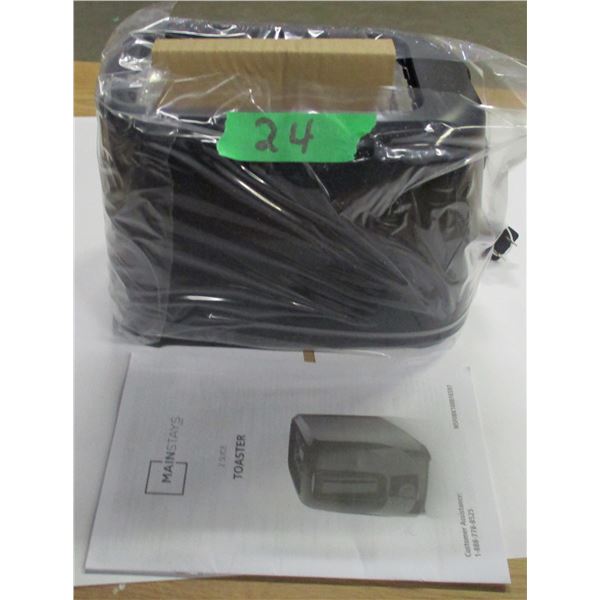 ESTATE:  NEW MAINSTAY 2 SLICE TOASTER IN ORIGINAL BOX