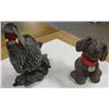 Image 1 : ESTATE:  WOLF & DOG ORNAMENT