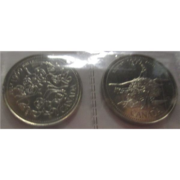 1999 JULY/AUGUST MILLENIUM PROOF CANADA QUARTER