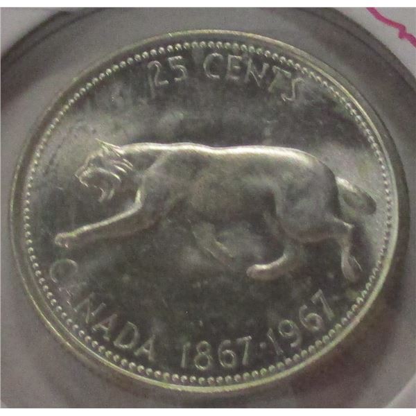 1967 CH/BU CANADA SILVER QUARTER
