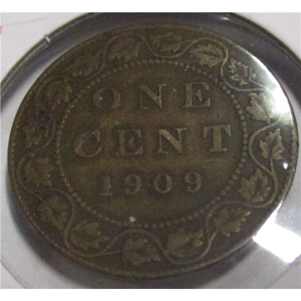 1909 CANADA KING EDWARD VII LARGE PENNY