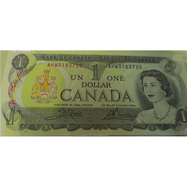 1973 CRISP UNCIRCULATED LAST OF CANADA $1 BILLS