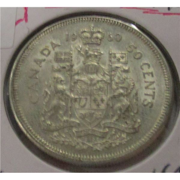 1960 CANADA SILVER HALF DOLLAR