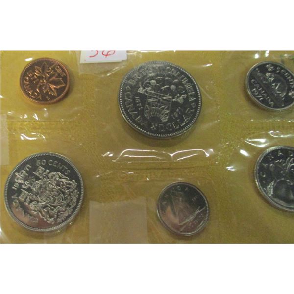 1971 BRITISH COLUMBIA PROOF MINT SEALED COIN SET