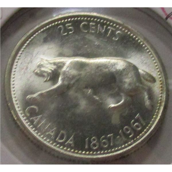 1967 CH/BU CANADA SILVER QUARTER