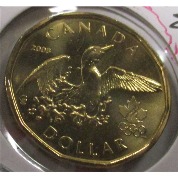 2008 PROOF CAMEO OLYMPIC CANADA DOLLAR