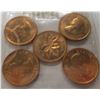 Image 2 : 1963 CH/BU LAST OF CANADA PENNIES (LOT OF 5)