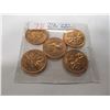 Image 3 : 1963 CH/BU LAST OF CANADA PENNIES (LOT OF 5)