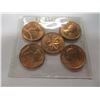 Image 6 : 1963 CH/BU LAST OF CANADA PENNIES (LOT OF 5)