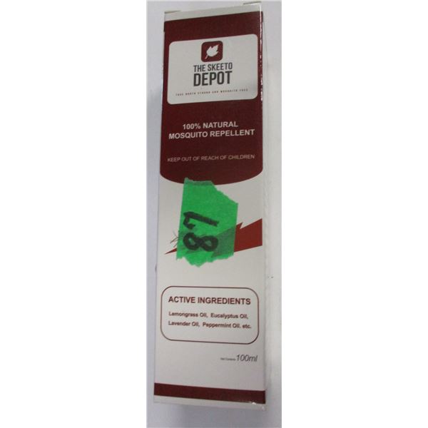 AMAZON (AS IS):  100% NATURAL MOSQUITO REPELLENT