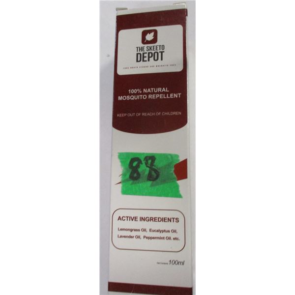 AMAZON (AS IS):  100% NATURAL MOSQUITO REPELLENT