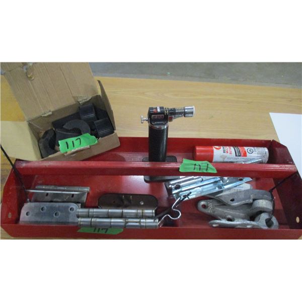 BOX C/W TORCH HEAD, HINGES, ETC