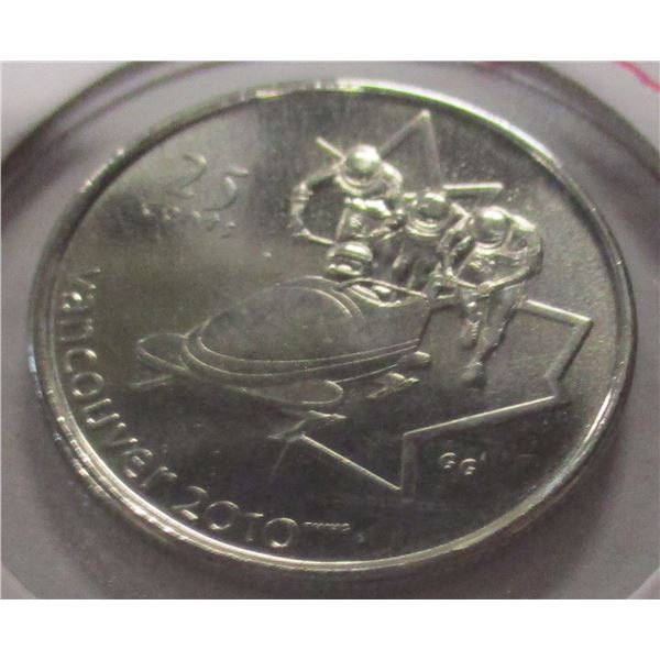 2008 PROOF VANCOUVER BOB SLEDDING QUARTER