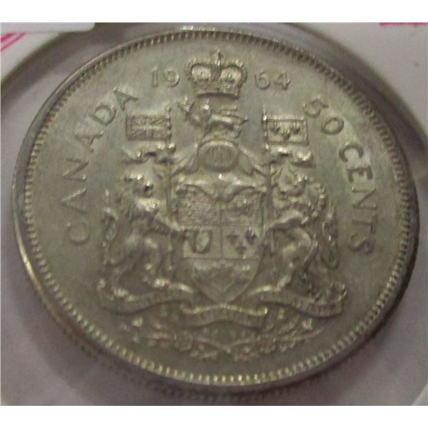 1964 CANADA SILVER HALF DOLLAR