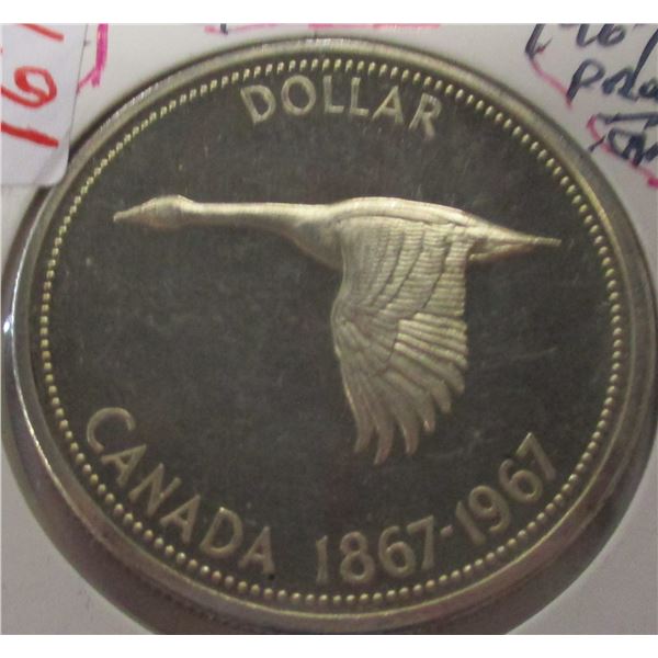 1967 PROOF CAMEO SILVER DOLLAR