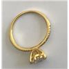 Image 1 : RS 6.5 MM 10 KT GP RING WITH STONE & CERTIFICATE