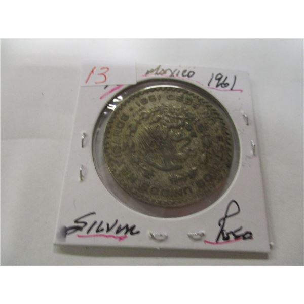1961 MEXICO SILVER PESO