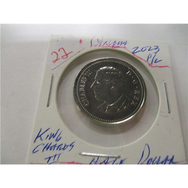 2023 PROOF LIKE KING CHARLES III CANADA HALF DOLLAR