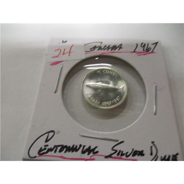 1967 CANADA CENTENNIAL SILVER DIME