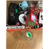 Image 1 : BOX C/W GIFT BOXES, GLASS VASE, ETC