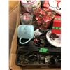 Image 2 : BOX C/W GIFT BOXES, GLASS VASE, ETC