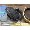 Image 3 : BOX C/W POTS, PANS, RACKING, CUTTING BOARDS, ETC