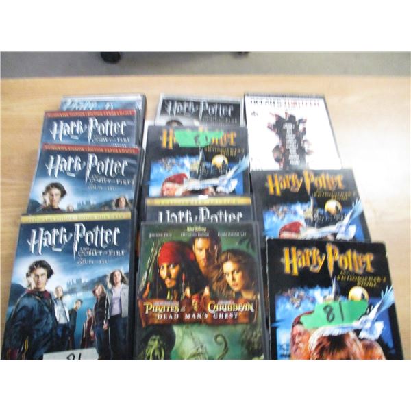 BUNDLE OF ASSORTED HARRY POTTER DVD'S