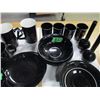 Image 2 : ESTATE:  ASSORTMENT OF BLACK DISHWARE