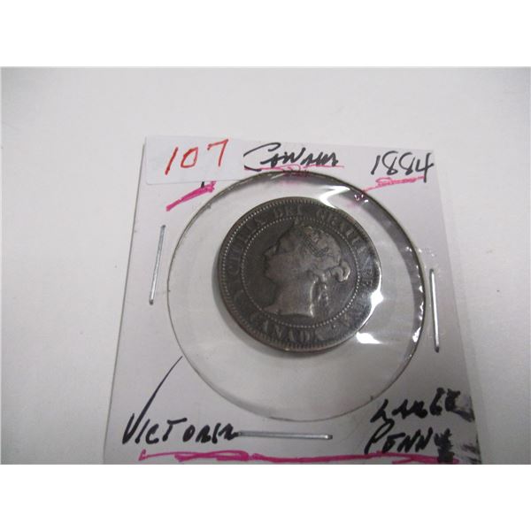 1884 CANADA VICTORIAN LARGE PENNY