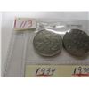 Image 3 : 1934, 1935 & 1936 CANADA KING GEORGE V NICKELS