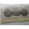 Image 8 : 1934, 1935 & 1936 CANADA KING GEORGE V NICKELS