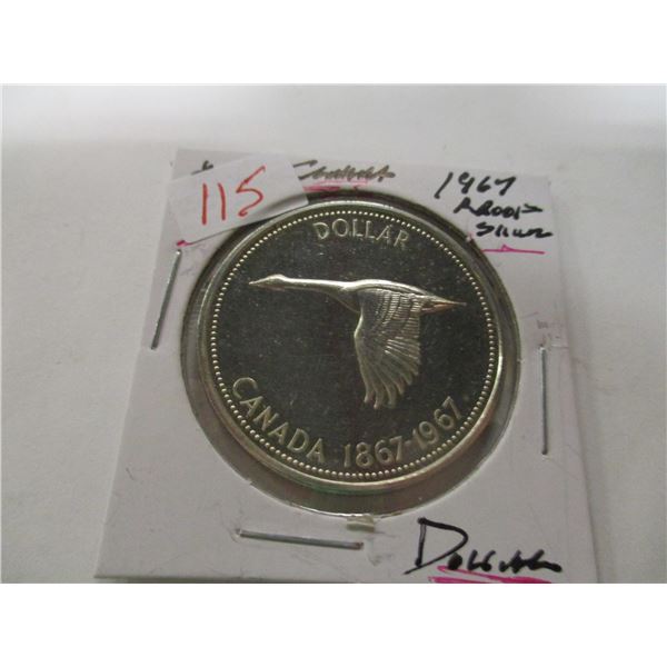 1967 PROOF CAMEO CANADA SILVER DOLLAR