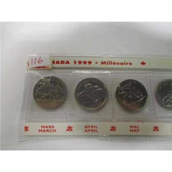 1999 MILLENIUM CANADA QUARTER SET
