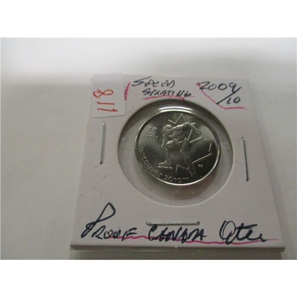 2009 & 2010 PROOF CANADA SPEED SKATING OLYMPIC QUARTER