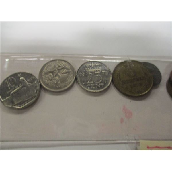 LOT OF 12 WORLD COLLECTABLE COINS