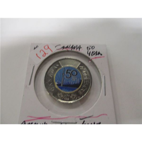 KING CHARLES III 50 YEAR ANNIVERSARY CANADA TOONIE