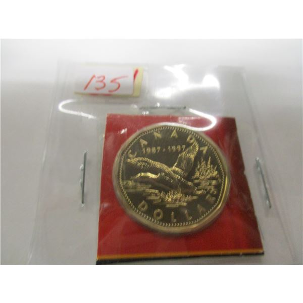 1987 - 1997 PROOF CANADA FLYING LOON LOONIE