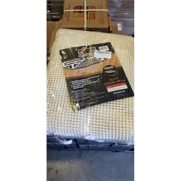 NEW GORILLA GRIP RUG PAD FOR HARD FLOOR. 8FT X 11FT