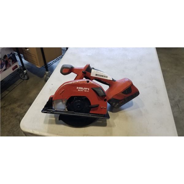 HILTI SCM-18-A CIRCULAR SAW, WORKING WITH BATTERY