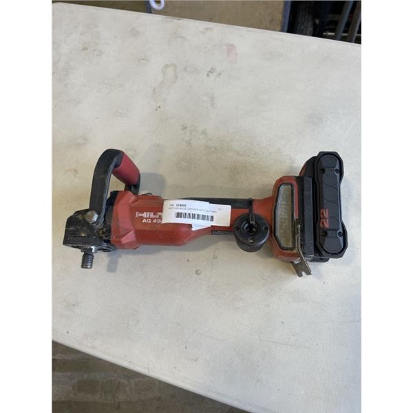 HILTI AG-4S-22 GRINDER WITH BATTERY, WORKING