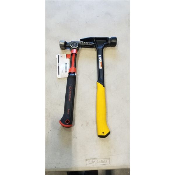 NEW DEWALT AND CRESCENT HAMMERS