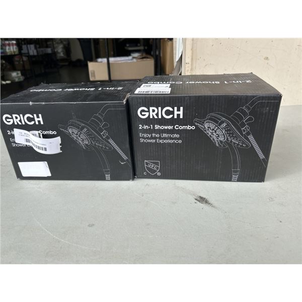 2 NEW GRICH 2 IN 1 SHOWER COMBO