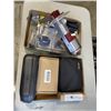 Image 1 : 2 TRAYS OF ASSORTED HOUSEHOLD ELECTRONICS, CLIPPERS, KIDS WATCH ETC