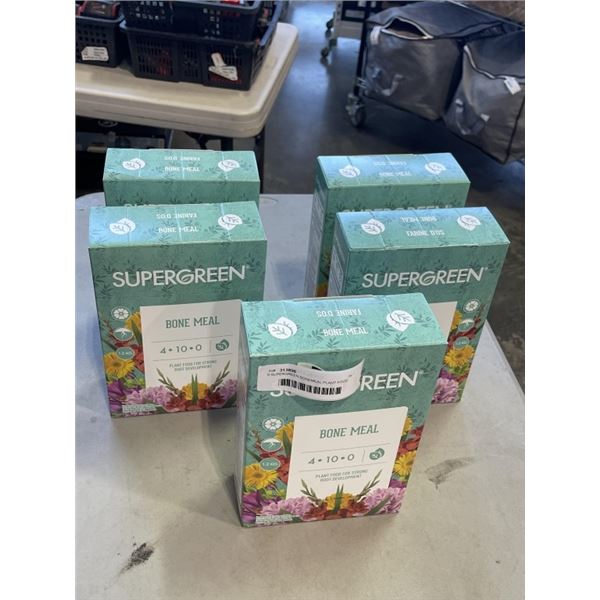 5 SUPERGREEN BONEMEAL PLANT FOOD. 4-10-0