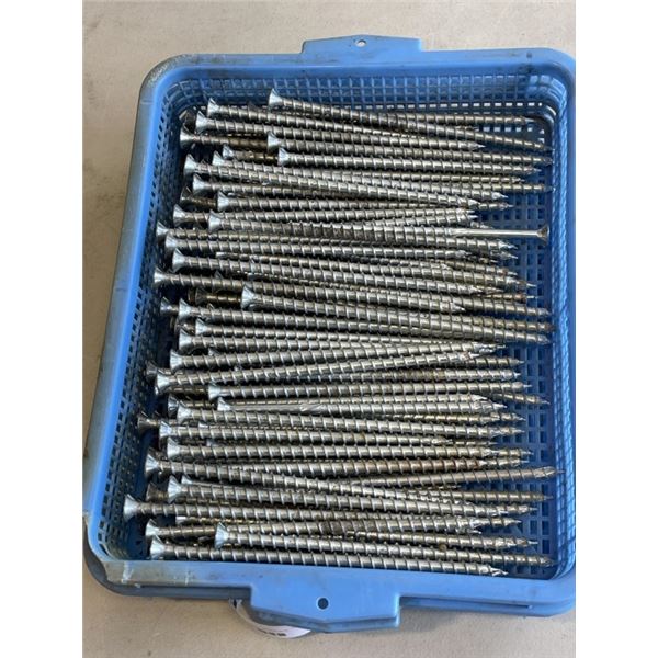 TRAY OF 6 INCH STRUCTURAL SCREWS