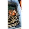 Image 2 : TOTE OF WASHER HOSES, CLOTHESLINE STRAPS ETC
