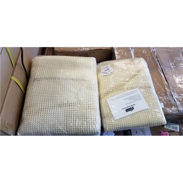 NEW GORILLA GRIP RUG PAD FOR HARD FLOOR. 8FT X 11FT. AND NEW GORILLA GRIP RUG PAD, 5FT X 7FT