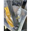 Image 2 : PLASTIC TOTE WITH 2 NEW YOUTH SNORKLE SETS, 2 KIDS SWIMMING GAZER MASKS, HYDROFORCE PLASTIC OAR