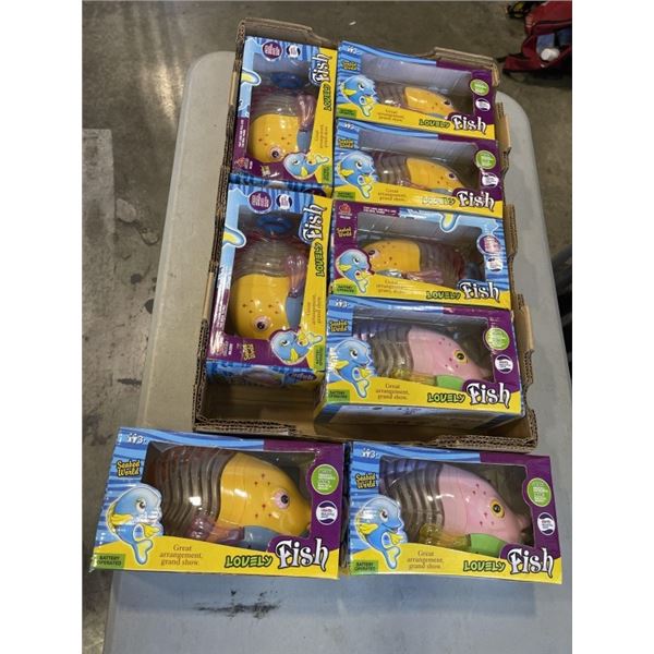 8 NEW LOVELY FISH BATTERY OPERATED TOYS